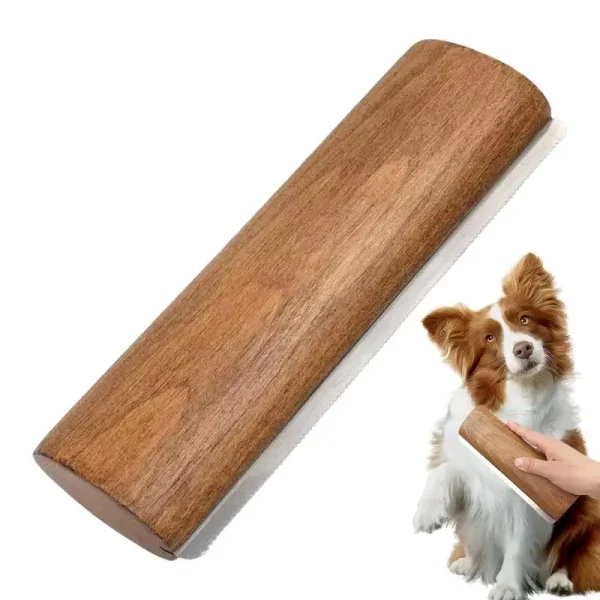 Dog Hair Remover Brush Wooden Handle Dog & Cat Brush Cat & Dog Grooming Slicker Brush for Pets Grooming Brushes for Long Short