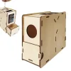 bird feed sieve blower with filter wooden assembly box grain Splitter Shell Separator Chaff Blowing Machine Bird Food SkinBlower