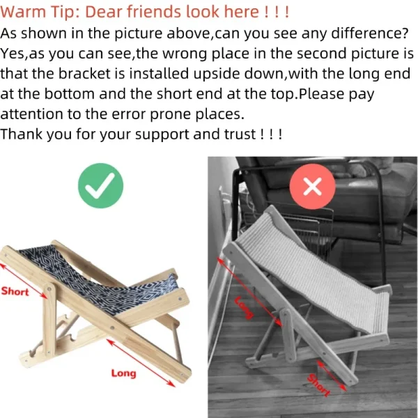 Pet Cat Bed Chair Home Use 4-speed Adjustable Wear-resistant Sisal Cat Scratching Board Foldable Breathable Pet Sofa Recliner