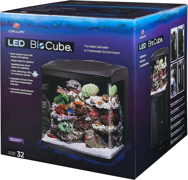 Aquarium Fish Tank Kit, 32 Gallon