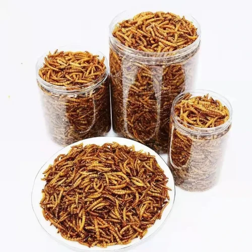 270ml Mealworm Dried Aquarium Tank Pond Fish Reptile Wild Bird Food Hamster Birdseed Lizard Turtle Arowana Tenebrio Chicken Feed