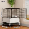 Bird Cage Large Splash-Proof Parrot Black Phoenix Myna Large Thrush Tiger Skin Pearl Bird Special Luxury Landscaping House