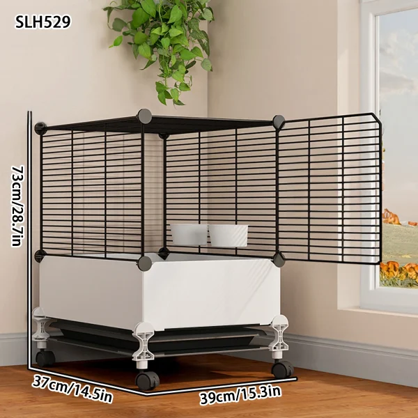 Bird Cage Large Splash-Proof Parrot Black Phoenix Myna Large Thrush Tiger Skin Pearl Bird Special Luxury Landscaping House