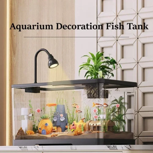 Terrariums Turtle Breeding Aquarium Fish Tank S/M with Anti-escape Cover Terrarium Turtle Acrylic Box Reptiles House Fish Tank