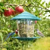 Bird Feeder Automatic Foot Feeding Tool Outdoor Bird Feeder Hanging Nut Feeding Multiple Hole Dispenser Holder Food Container