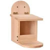 Bird Food Feeder Removal Cover Easy Installation Large Capacity Food Container Wooden Squirrel Pet Supplies