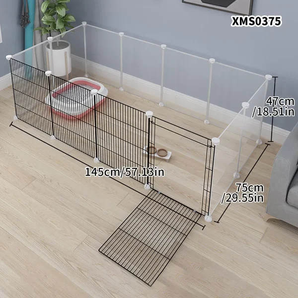 Small Animal Fence Cat Cub Guardrail Puppy Anti-Jailbreak Fence Rabbit Cage Guinea Pig Partition Net