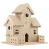 Wooden Bird House Pet Bird Nest Hanging Sleeping Nest Bird Nest Box Garden Decor Wooden Bird Nest Nest Decoration