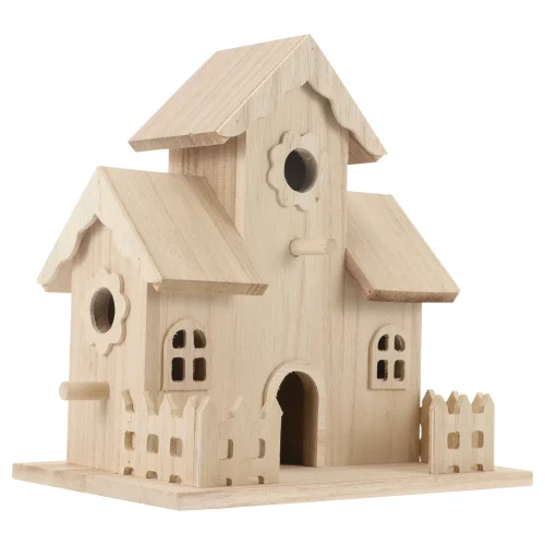 Wooden Bird House Pet Bird Nest Hanging Sleeping Nest Bird Nest Box Garden Decor Wooden Bird Nest Nest Decoration