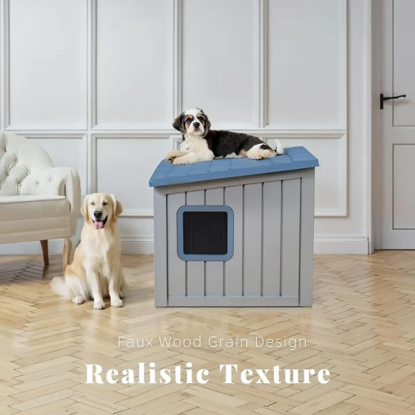 Dog House Indoor and Outdoor with Weatherproof Roof Removable Floors for Small to Middle Sized Dogs Easy to Assemble