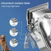 Professional Dog Hair Clipper All Metal Rechargeable Pet Trimmer Cat Shaver Cutting Machine Puppy Grooming Haircut Low Noice