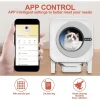 Self-Cleaning Cat Litter Box, 75L XL Capacity(48x55x61cm), WiFi APP Control, Odorless Automatic Cat Toilet with Garage Bags