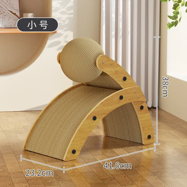 Cat Scratch Board, Durable Without Shavings, Cat Nest, Cat Climbing Frame, Integrated Sisal Ball, Cat Claw Pole, Cat Toy, Reliev