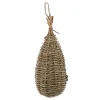 Hanging Bird House Natural Fiber Finch Bird Nest Hut Outdoor Cage Shelter Hideaway