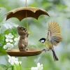 Bird Feeder With Umbrella Holding Umbrella Design Hummingbird Feeder All-Weather Exquisite Garden Yard Decorations Hummingbird