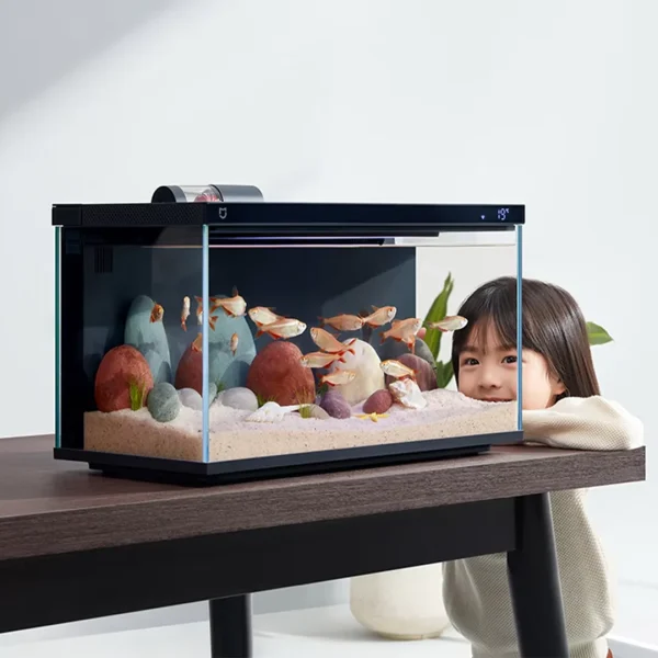 Xiaomi Mijia Smart Fish Tank 20L Work With Mijia APP Mobile controlled remote feeding Smart Lighting System Light Aquarium