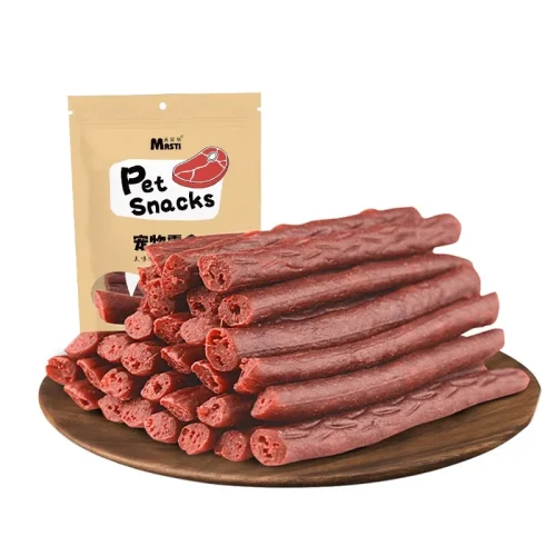 Pet Food Dog and Cat Snacks Delicious Beef Strips Healthy and Delicious Teething Beef Strips Nutritious Pet Food for Cats Dogs