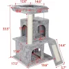 Cat Tree Tower with Scratching Posts - Kittens House Furniture Trees