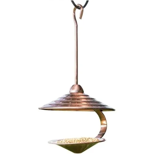 Platform Feeder Hanging Tray Outdoors Backyard Garden Wild Bird Feeder,Outside Squirrel Proof Bird House Feeders