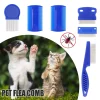 Flea Comb Set For Dogs Cat Combs With Durable Dense Teeth Flea Brush Flea Combs For Removing Fleas Lice Cleaning Tear Stains