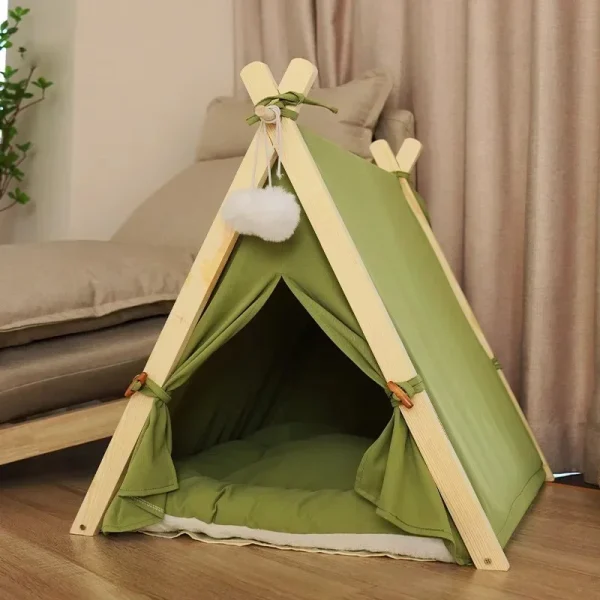 Modern Pet Tent for Home Four Seasons Universal Enclosed Dog Houses with Cushion Creative Unique Household Outdoor Dog Kennel Z