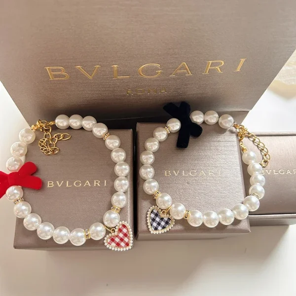 kf-Sa3a2101a03a74b8882497edca6b51121a MPK New Series Cat Collar Pearl Vintage Love Crystal Pendant Diamond Neck Ornament Cute Accessories Also Suitable For Dog