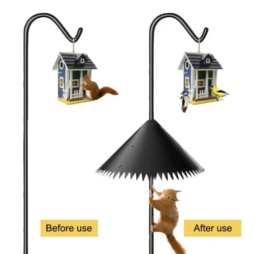 2pcs 14/16/18in Squirrel Baffle Outdoor Wrap Around Squirrel Baffle Squirrel Proof Bird Buddy Accessories for Bird Feeder Pole