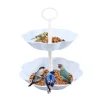 Layered European Bird Layer Tray Tray Fruit Rack Feeder Cake Fruit Double Multifunctional Fruit Plate Tie Storage Baskets