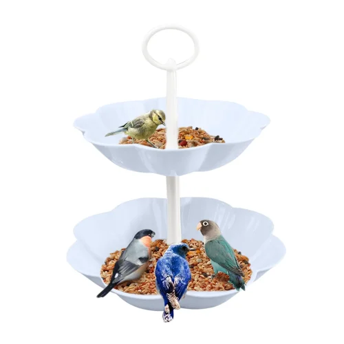 Layered European Bird Layer Tray Tray Fruit Rack Feeder Cake Fruit Double Multifunctional Fruit Plate Tie Storage Baskets