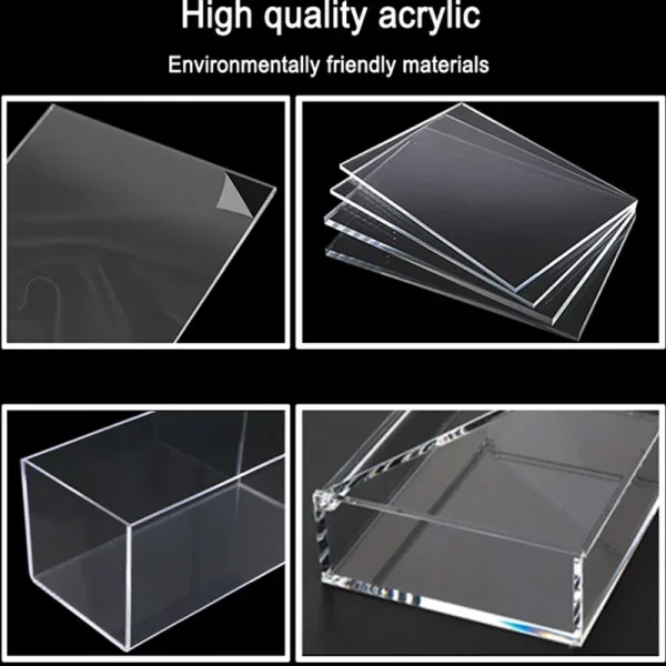 Transparent Goldfish Tank Home Landscape Aquarium Office Desktop Fish Tank Fish Breeding Supplies Turtle Tank with Led Light