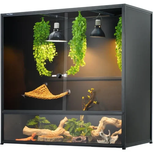 Reptile Tank 230 Gallon, 48"x24"x46" Large Reptile Enclosure for Bearded Dragon and Ball Python, Extra Tall Snake Terrarium