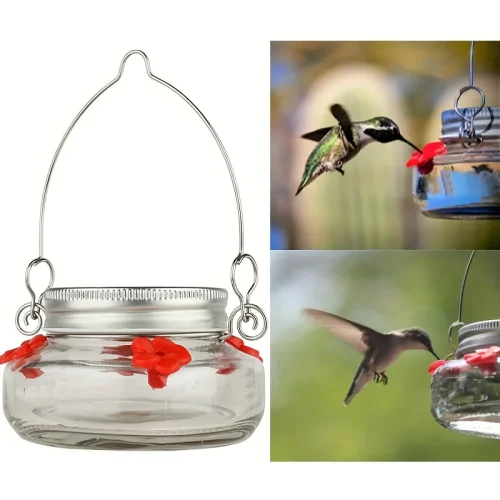 2pcs Bird Feeder Hummingbird Bird Feeder Outdoor Garden, Bird Feeder Tree Hanging Animal Water Feeder Ant moat for feeder
