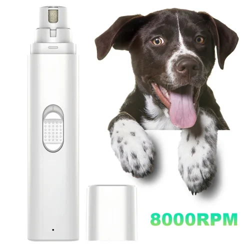 Electric Dog Nail Grinder Painless Paws Grooming and Smoothing Dog Nail Trimmer 2-Speed for Small Medium Large Dogs Cats
