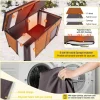 Kennels, Outdoor Dog House 59" Extra Large Insulated Dog with Insulation Liner for Winter, Kennels