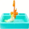 Bird Shower and Feeder with Automatic Parrot Bath Tub Faucet - Keep Your Birds Clean Happy Feeders Burd accesories