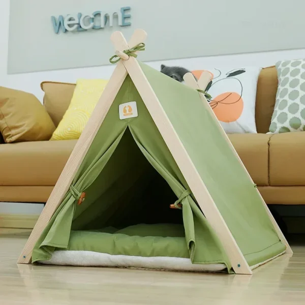 Modern Pet Tent for Home Four Seasons Universal Enclosed Dog Houses with Cushion Creative Unique Household Outdoor Dog Kennel Z