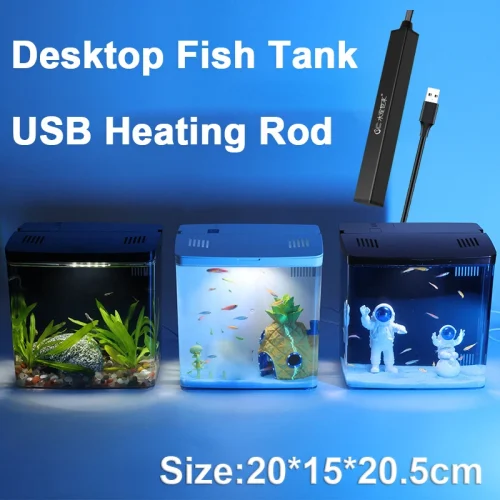Fish tank living room small mini Douyu tank household tabletop ecological tank self circulating back filter goldfish tank