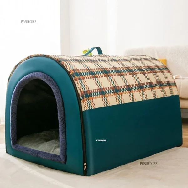 Four Seasons Universal Dog Kennel Removable Washable Dog House Winter Warm Dogs Bed House Type Pet Supplies Large Dogs Houses M