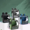 Bird Cage House Parrot Carrier with Perch Feeders Bird Large Space Breathable Portable Travel Bag Transparent Pet Accessories