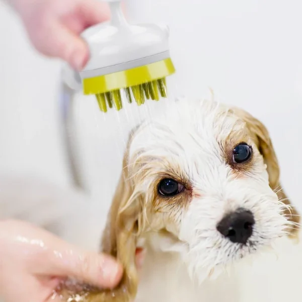 Dog Shower Sprayer Attachment - Handheld Bathing Grooming Massage Tool for Indoor/Outdoor Use, Adjustable Water Flow
