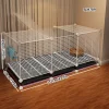 Encrypted Rabbit Cage Indoor Special Household with Anti-Spray Baffle Guinea Pig Guinea Pig Large House Large Space