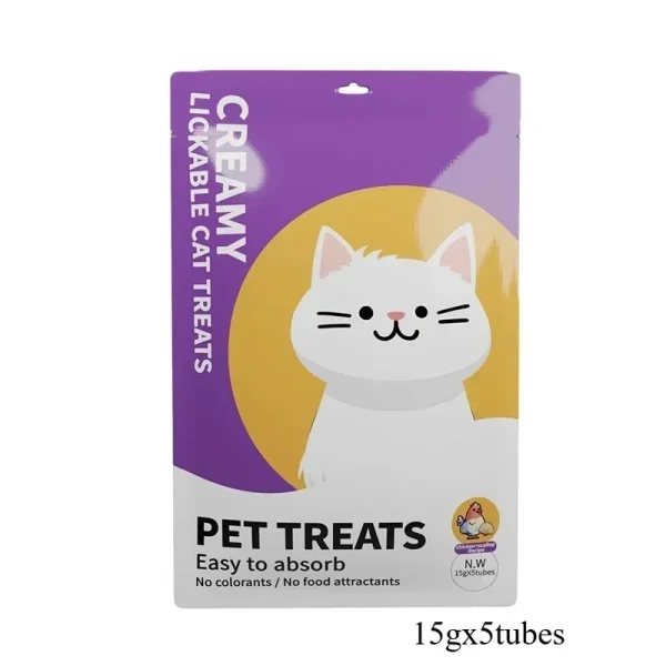 Large Capacity 75gX20bags Cat Snacks Cat Wet Food Chicken+Scallop Tuna Salmon Pet Wet Food Pet Accessories Pet Supplies
