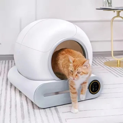 2025 New Luxury Lardge Enclosed Automatic Cat Litter Box + Smart Self-Cleaning + Auto Toilet