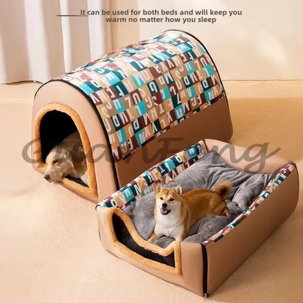Dog Kennel, Winter Warmth, Large Dog, Super Large Dog House, Enclosed House, Removable and Washable in Winter