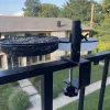 Railing Clamp Bird Feeder Adjustable Height Deck Bird Feeders With Clamp Bird Feeding Station Flower Pot Stand 360-Degree