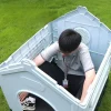 Plastic Doghouse All-season Detachable Washable House Moulding Outdoors Rainproof Sun Protection Big Small Universal Pet Product