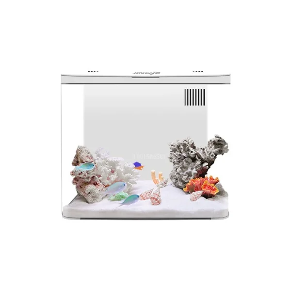 USB 5L Aquarium Fish Tank No Water Change Self-circulating Ecological Fish Tank with Slient Pump Led Lamp for Office Home