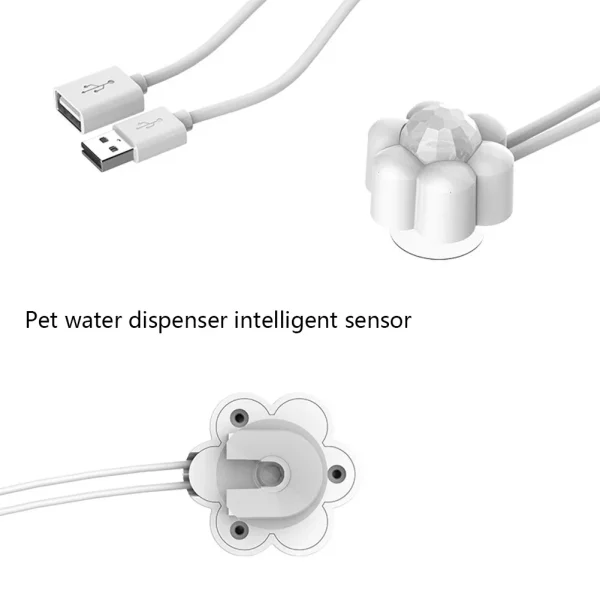 Pet Water Dispenser Motion Sensor with USB Interface Automatic Start Stop Cats Dispenser Portable Universal Pet Accessories