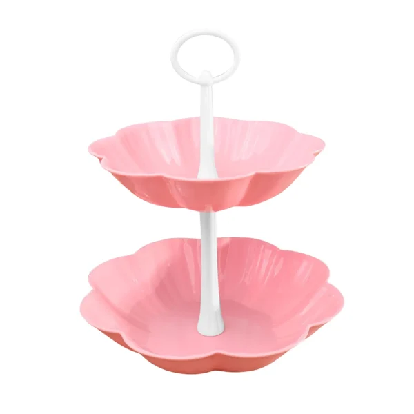 Layered European Bird Layer Tray Tray Fruit Rack Feeder Cake Fruit Double Multifunctional Fruit Plate Tie Storage Baskets