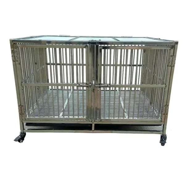Factory Direct Sale Stainless Steel Dog Kennel Pet Cages & Houses Premium Metal Product